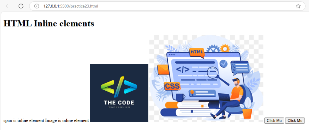 Inline Elements - Practicise